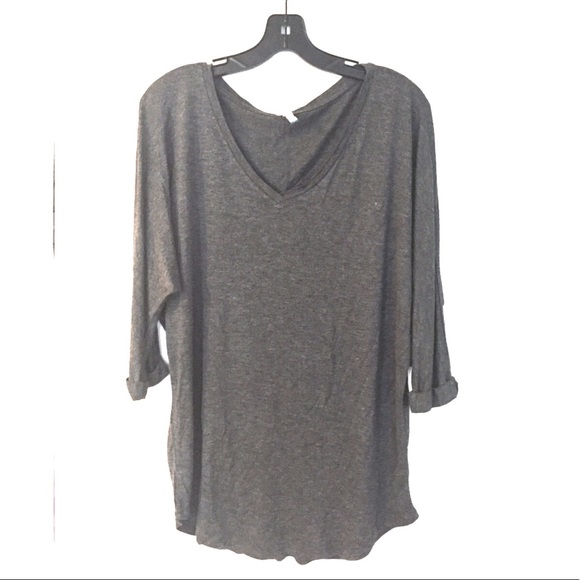 Draped Soft Grey T-shirt NWOT - Picture 4 of 7